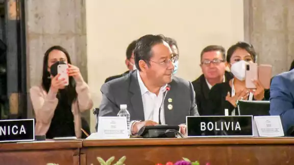 Arce plantea a la Celac discutir transformación de la OEA y condonación de la deuda externa