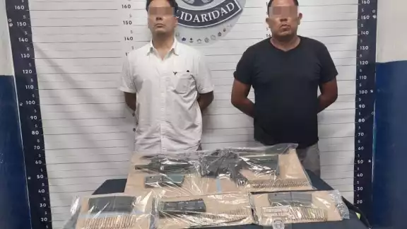 Los detenidos fueron identificados como Héctor "N" y Miguel "N" Los detenidos fueron identificados como Héctor "N" y Miguel "N"