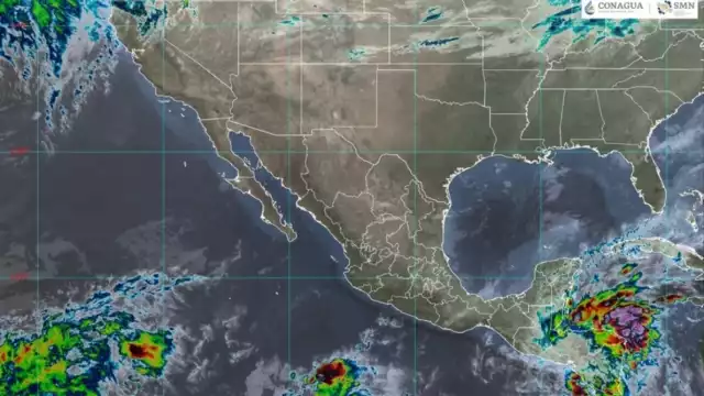 Conagua pronostica lluvias muy fuertes en la Península de Yucatán para esta noche