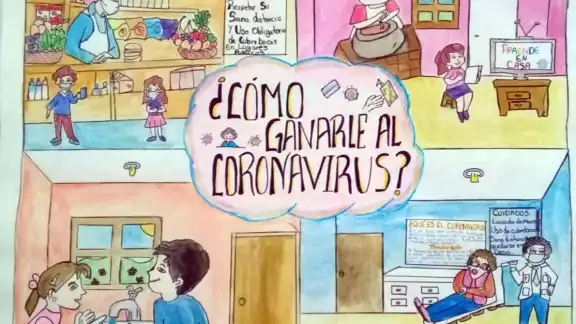 concurso de dibujo infantil denominado “Cómo ganarle al coronavirus”