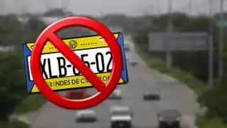   La multa que se paga en Yucatán por decorar las placas de los autos  