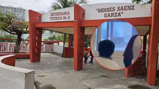 Pánico en secundaria de Cancún: Ex alumno ingresa con cuchillo y pirotecnia