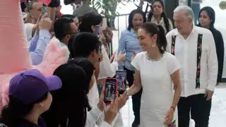 AMLO y Claudia Sheinbaum inician reunión de supervisión del Tren Maya en Mérida