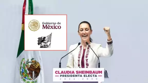 La imagen muestra a la joven ondeando la bandera de México, simbolizando esperanza y futuro