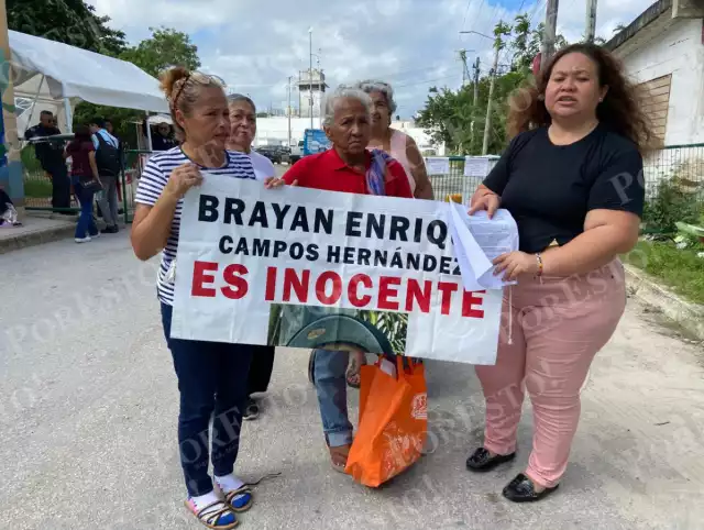 en la audiencia donde supuestamente la testigo dio su testimonio, a Bryan Enrique no le autorizaron ir al Juzgado