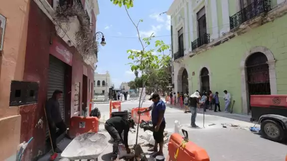 En calle 60 entre 45 y 61, así como la 47 entre 50 y 56, se hará un reajuste por no utilizar material adecuado