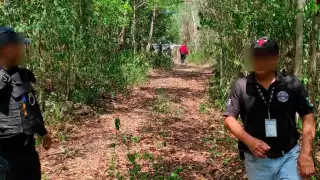 Se contó con el apoyo de elementos de la unidad de canina