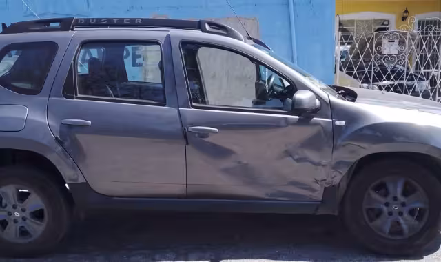 El auto del responsable del choque fue el menos afectado