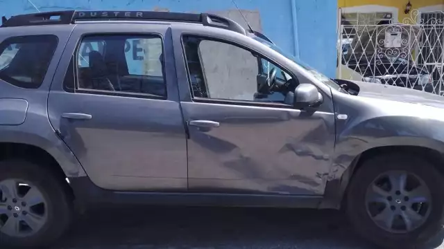 El auto del responsable del choque fue el menos afectado