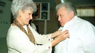 Don Mario Renato Menéndez Rodríguez y su esposa, Alicia Figueroa, fueron compañeros de vida por más de 50 años