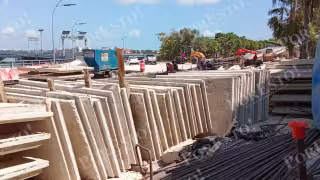 Inicia colocación de la primera sección elevada del Distribuidor Vial Kukulcán