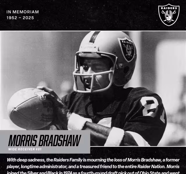 Los Raiders lo dieron a conocer en su cuenta de X