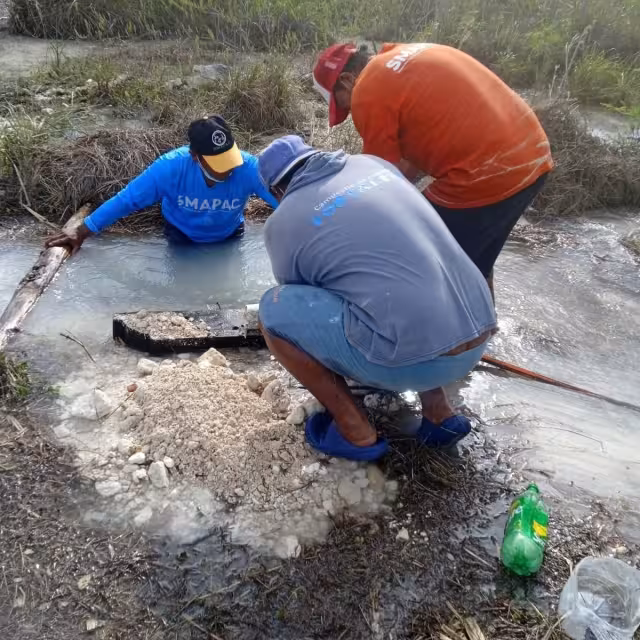 Debido a una fuga, 14 colonias de Campeche se quedaron sin agua