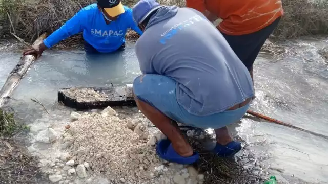 Debido a una fuga, 14 colonias de Campeche se quedaron sin agua