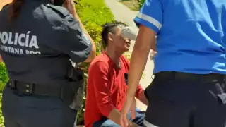 El hombre fue atendido por paramédicos luego de la golpiza