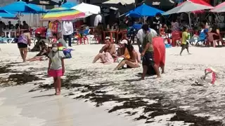 El arenal presenta una cantidad considerable de gente