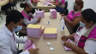 Se trata de  290 mil 931 papeletas de la Consulta Popular que se sellaron al dorso, identificándolas por municipio