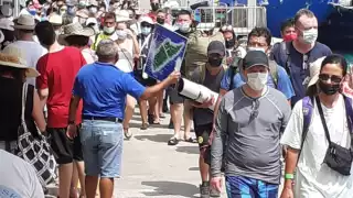 El día amaneció soleado y con una agradable brisa para las actividades Náuticas