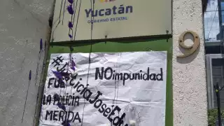 Las protestas se realizaron en las oficinas del Gobierno de Yucatán