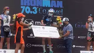 La mexicana de 30 años superó a la Estadounidense Lesley Smith quien quedó segundo por cuatro minutos de diferencia