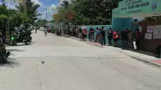 Simpatizante promueven voto en plena jornada electoral