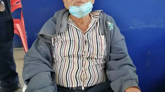 El adulto mayor rescatado en Cancún presenta una herida en el ojo derecho, que ya tiene costras El adulto mayor rescatado en Cancún presenta una herida en el ojo derecho, que ya tiene costras