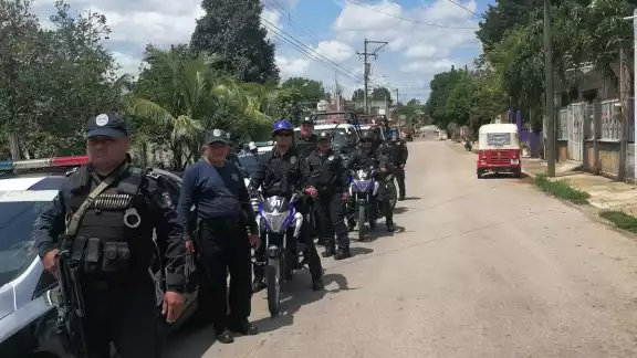El operativo inició en la colonia San Antonio Tuk, luego continuó en la zona centro de esta ciudad