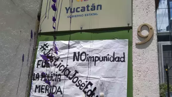 Las protestas se realizaron en las oficinas del Gobierno de Yucatán