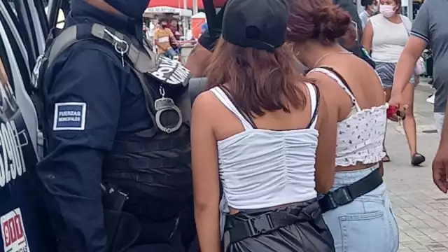 Los detenidos fueron llevados a las instalaciones de la Secretaría de Seguridad Pública para tomar sus declaraciones