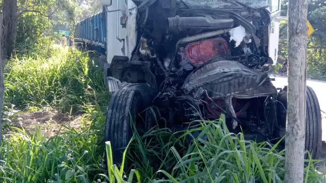 No hubo personas lesionadas durante el percance carretero