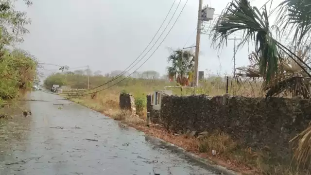 Cabe mencionar que en Motul no se reportaron daños y tampoco apagones, sólo algunos vientos leves y lluvia intermiten