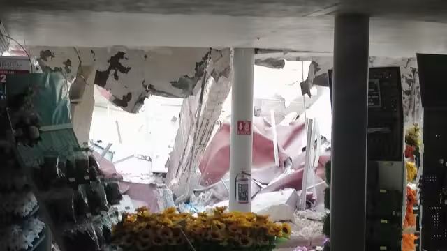 El lugar se encuentra asegurado para las labores de los servicios de emergencia