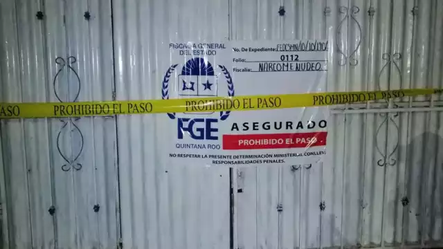 El cateo se realizó en la calle 19C entre calles 02 y 04 de la colonia Diego Rojas Zapata