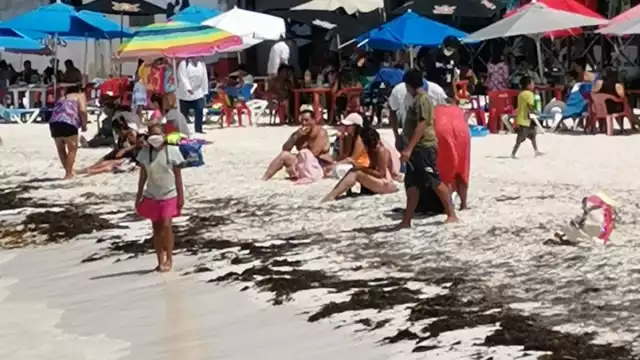 El arenal presenta una cantidad considerable de gente