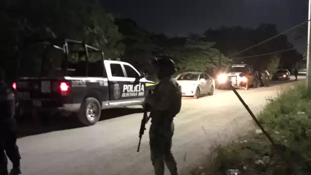 Debido al enfrentamiento se desplegó un fuerte operativo de diversos cuerpos de seguridad