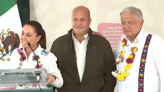 El Presidente López Obrador y la Presidenta electa, Claudia Sheinbaum, inauguran el Sistema Hidráulico El Zapotillo El Presidente López Obrador y la Presidenta electa, Claudia Sheinbaum, inauguran el Sistema Hidráulico El Zapotillo