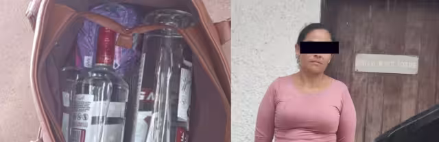 La mujer fue sorprendida por el guardia de seguridad mientras intentaba sustraer botellas de vodka