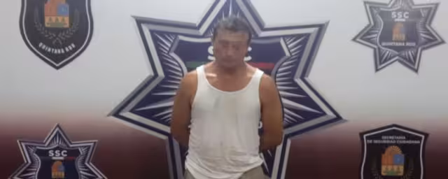 El hombre quedó a disposición de la FGE Quintana Roo