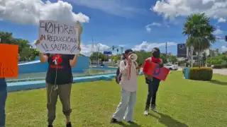 En Cancún, protestan a favor de la reducción de la jornada laboral a 40 horas