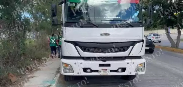 Roban camión cervecero en la avenida Maestros Campechanos, en Campeche