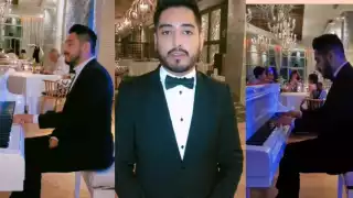 El mexicano toca en un restaurante de lujo. Foto Tik Tok Daniel Crutze