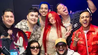 Después de la exitosa presentación, Karol G compartió un momento de convivencia con el Grupo Firme. Foto: Instagram KarolG