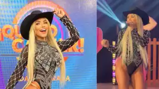 Así lució este miércoles en el concurso de canto. Foto: Especial