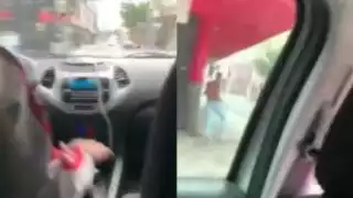 Conductor atropella a su asaltante en Brasil y queda captado en video