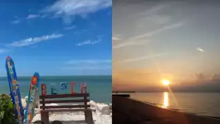 Los atardeceres de Campeche son únicos, en Playa Bonita podrás admirarlos. Fotos: Google Maps