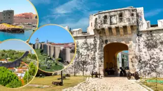 Las murallas no necesariamente tenían que estar frente al mar, también en tierra firme en lo alto. Foto: Especial