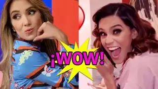 Fue durante la transmisión del divertido programa 'Hoy' donde Andrea Escalona intenta robarle un beso a su compañera Tania Rincón