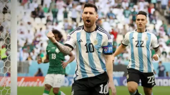 Messi celebrando su gol en Qatar 2022. Foto: especial Messi celebrando su gol en Qatar 2022. Foto: especial