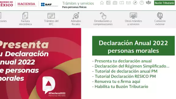 El portal del SAT te guía paso a paso para hacer tu declaración. Foto: Especial El portal del SAT te guía paso a paso para hacer tu declaración. Foto: Especial