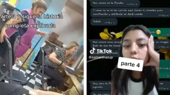 Una joven exhibió como su jefa se exaltó cuando exigió su pago